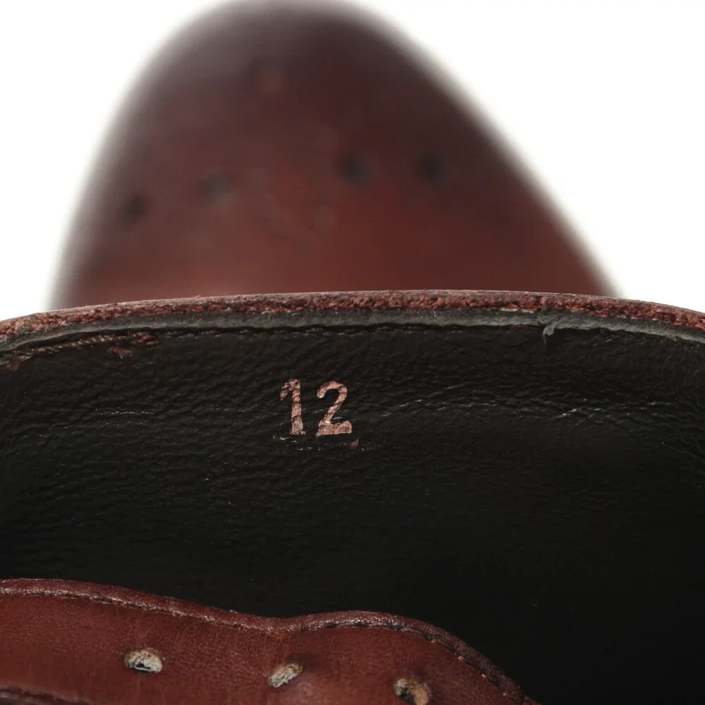 Pastori NWB Single Monk Strap Dress Shoes Size 12 US in Brown Leather